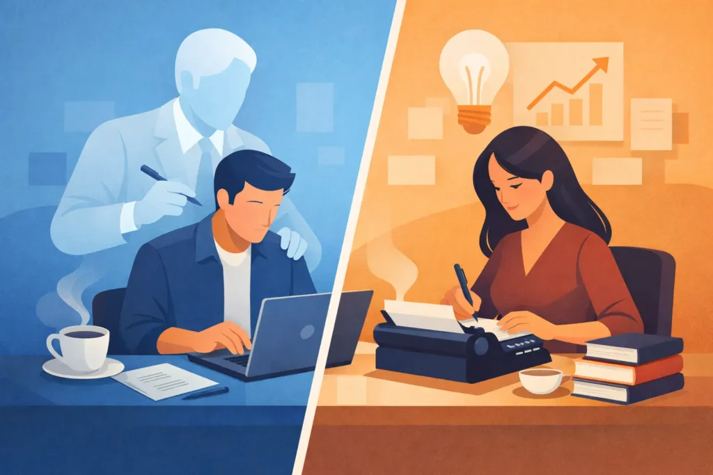 Ghostwriting vs Self Writing for Business Books